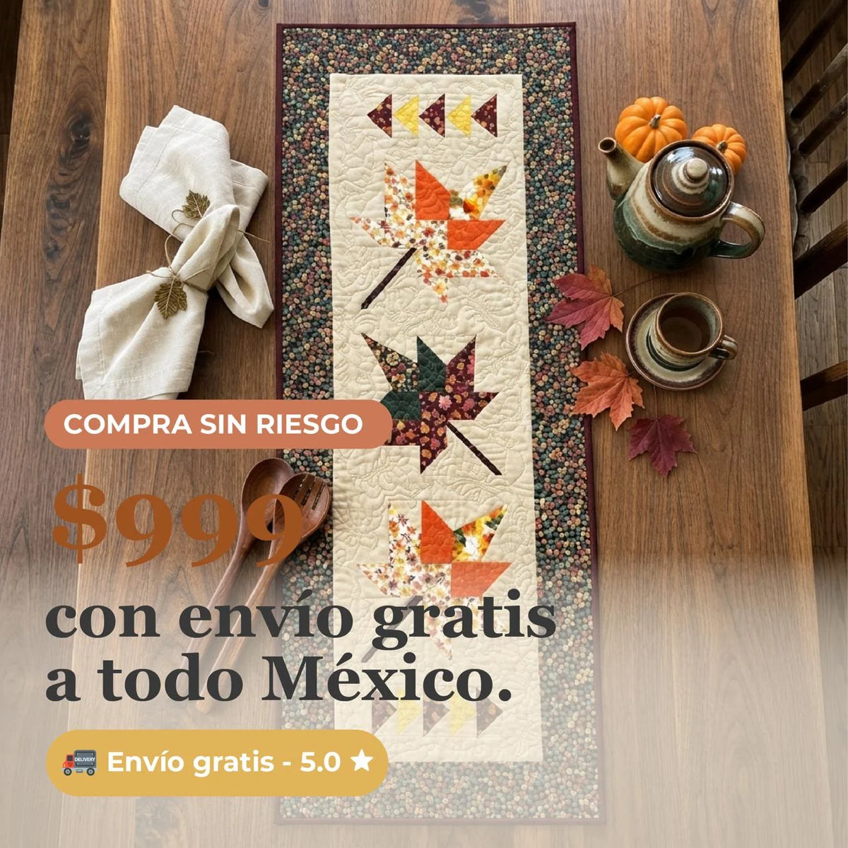Kit de Patchwork · Camino de Mesa Otoñal Limited Edition