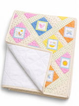 Kit Patchwork para Cobija de Bebé – Diseño Momentos (120 × 100 cm)